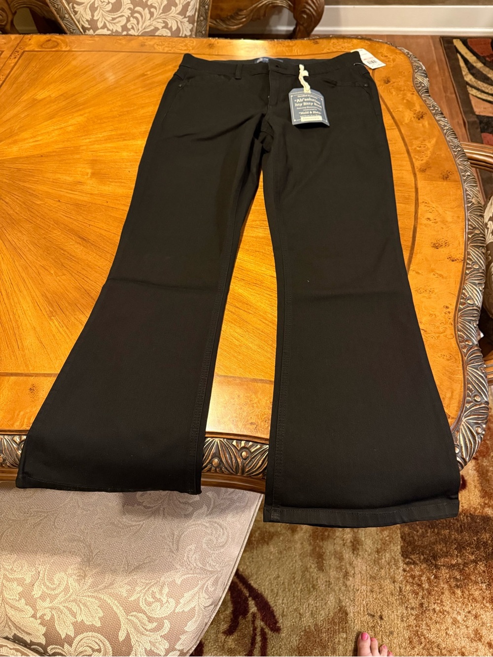 Itty Bitty Boot Democracy Women's Black Jeans